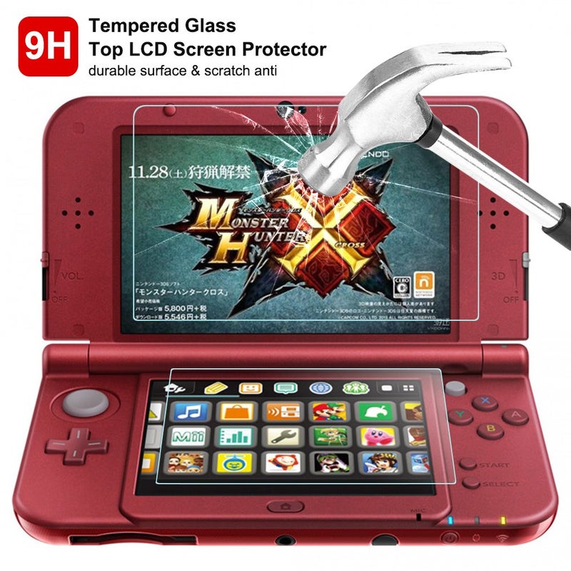 AFUNTA Protective Carrying Case Compatible NEW 3DS XL, with Hard Cover and 2 pcs Screen Protectors, AFUNTA Hard Shell Travel Bag, Protective Films for Top and Bottom Screen - Image 5